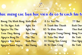 Chúc mừng các bạn có tư cách tuần 3 tháng 9